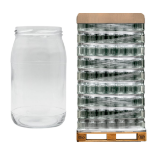 MAL Słoik 900 ml fi-82 - Paleta 1320 szt z nakr. miód mix (Zgrz.8)