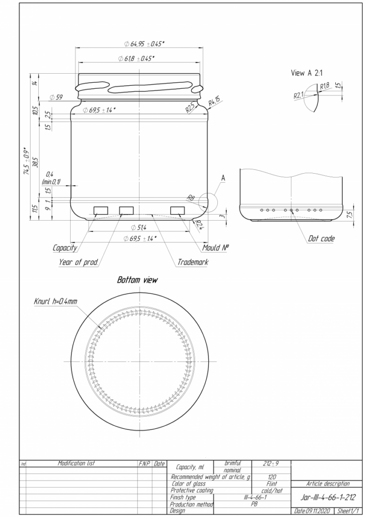 vga212 rysunek techniczny