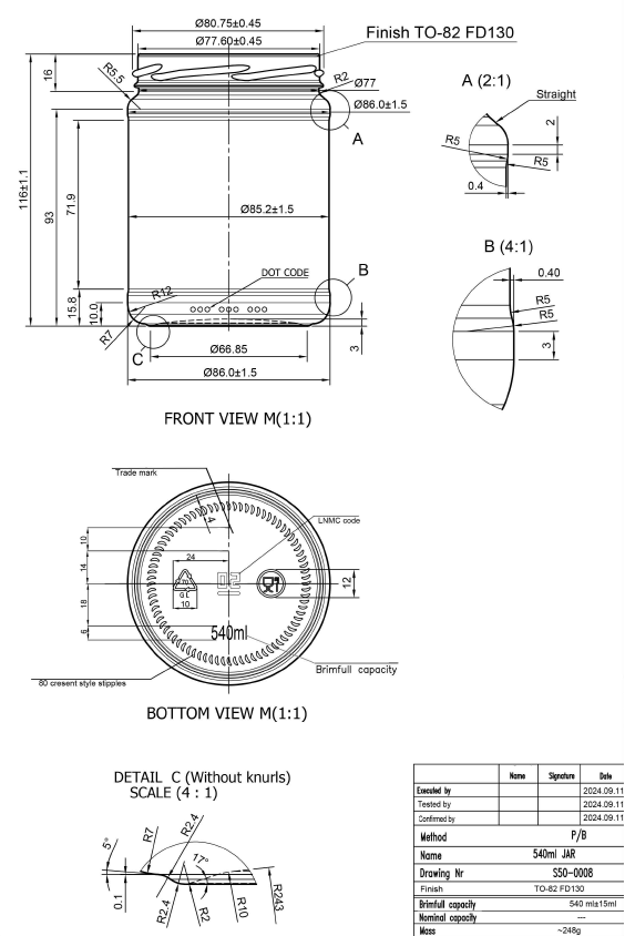 sau 540 rysunek techniczny